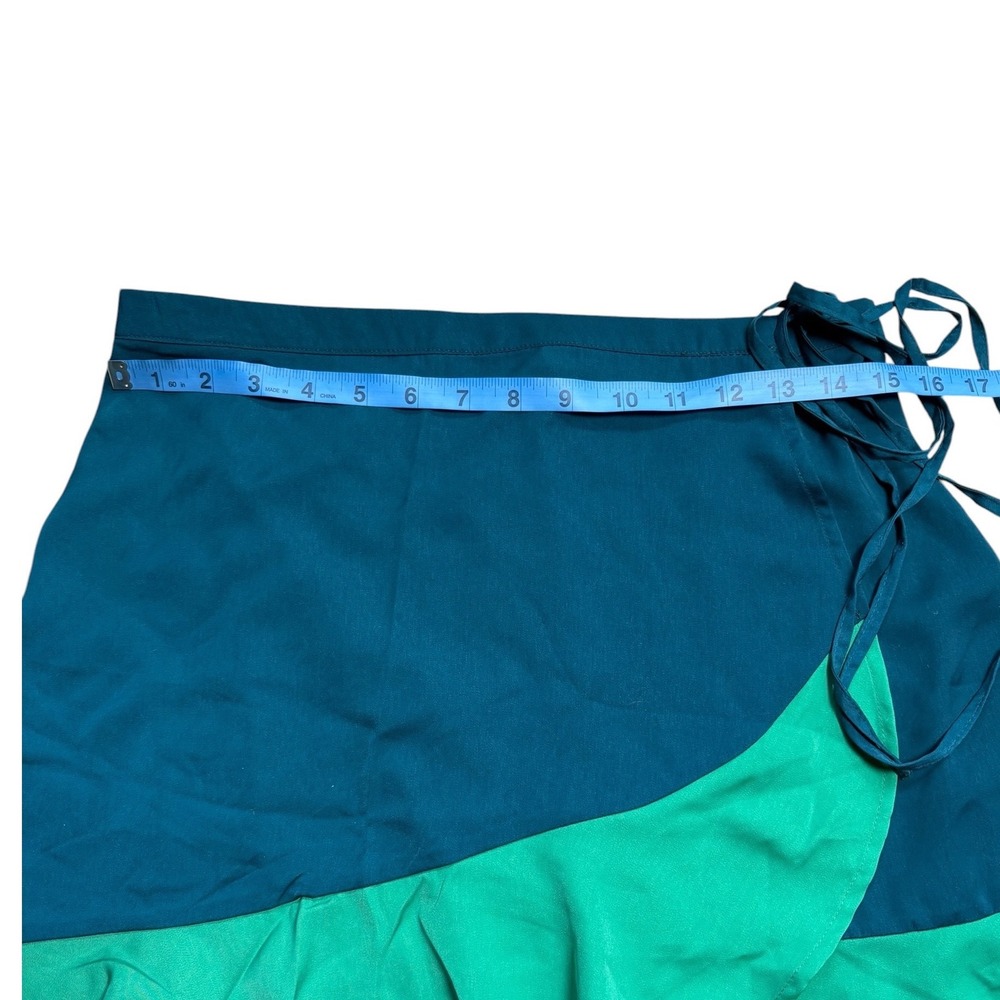 Summersalt NWT Short Beach to Brunch Wrap Sarong Ruffle Mini Skirt Size Large - Picture 5 of 8